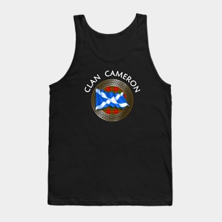 Clan Cameron Crest & Tartan Knot Tank Top